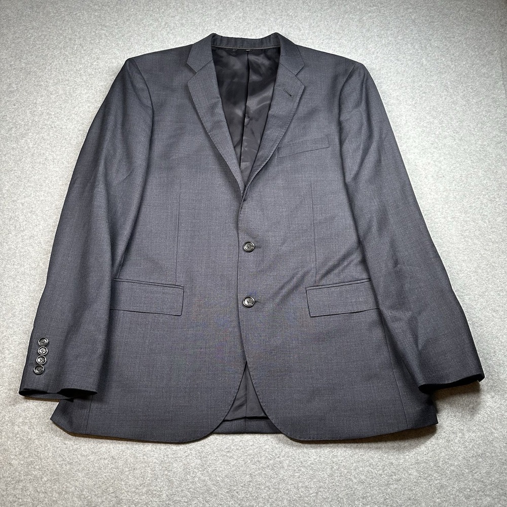 J.Crew Ludlow 42R Blue Gray Italian Wool Blazer Tollegno 1900 Suit Jacket NOTE